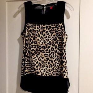 Vince Camino Animal Print Top